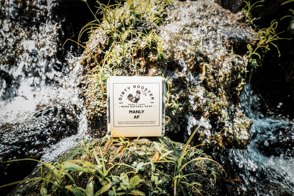 Manly AF Natural Soap, Front Label